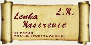 Lenka Maširević vizit kartica